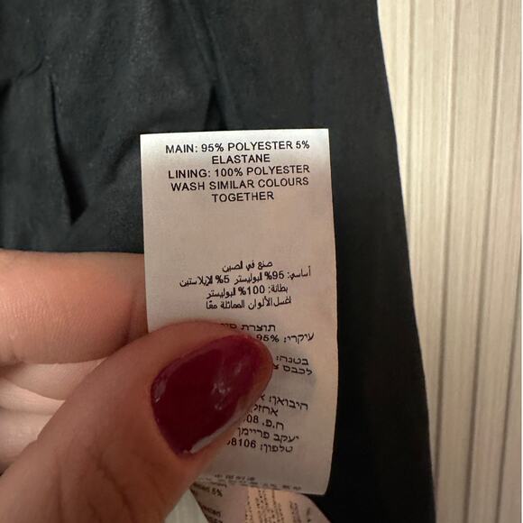 Missguided Crop Suedette Biker Jacket Black Size 6 - Picture 8 of 10